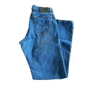 Harley Davidson Women Low Rise Bootcut Denim Jean Pants 8 Petite